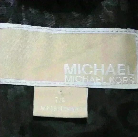 MICHAEL KORS girls  7/8 black and gold winter hooded jacket - Picture 9 of 16